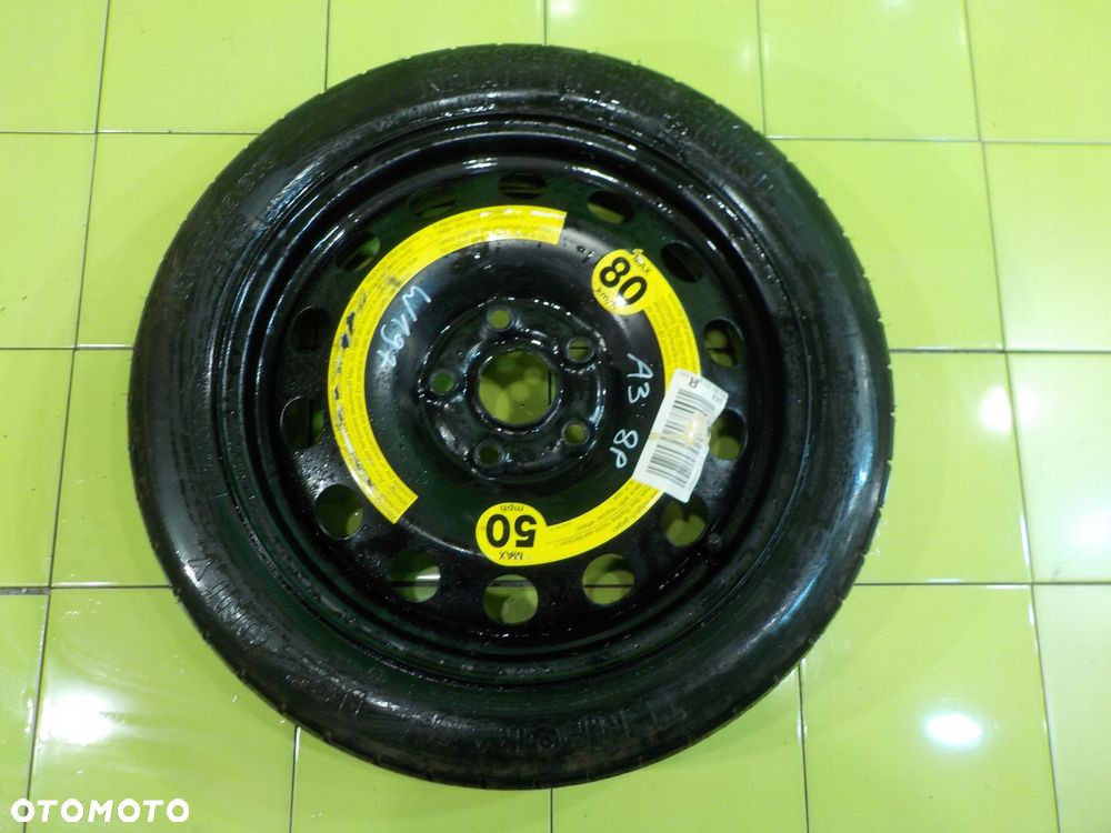 AUDI A3 8P GOLF V kolo dojazdowe 125/70/16 5X112 - 1