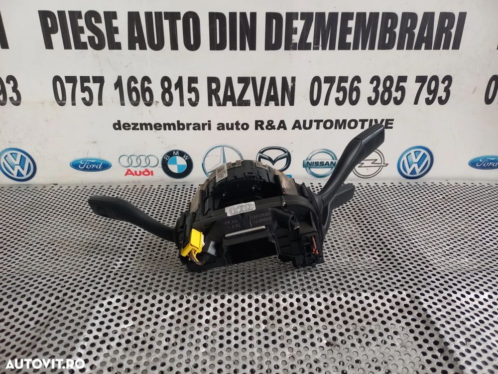 Ansamblu Banda Spira Spirala Volan Airbag Maneta Semnalizare Stergatoare Tempomat Audi Q7 4L Cod 4F - 6