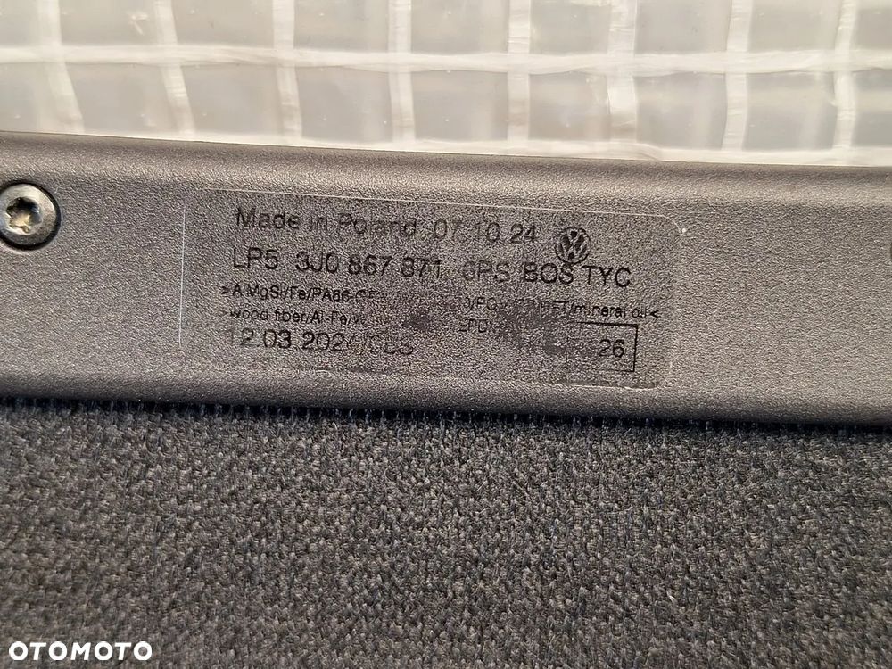 roleta bagaznika vw passat b9 3j0 3jo kombi 2023- 3j0 867871 orginal demontaz - 4