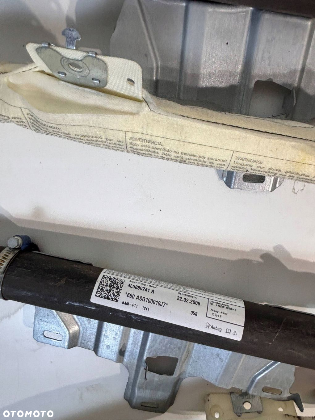 Audi Q7 4L 2006 4L0 880 741 A Kurtyna airbag Komplet PRAWA LEWA NIE REGENER - 5