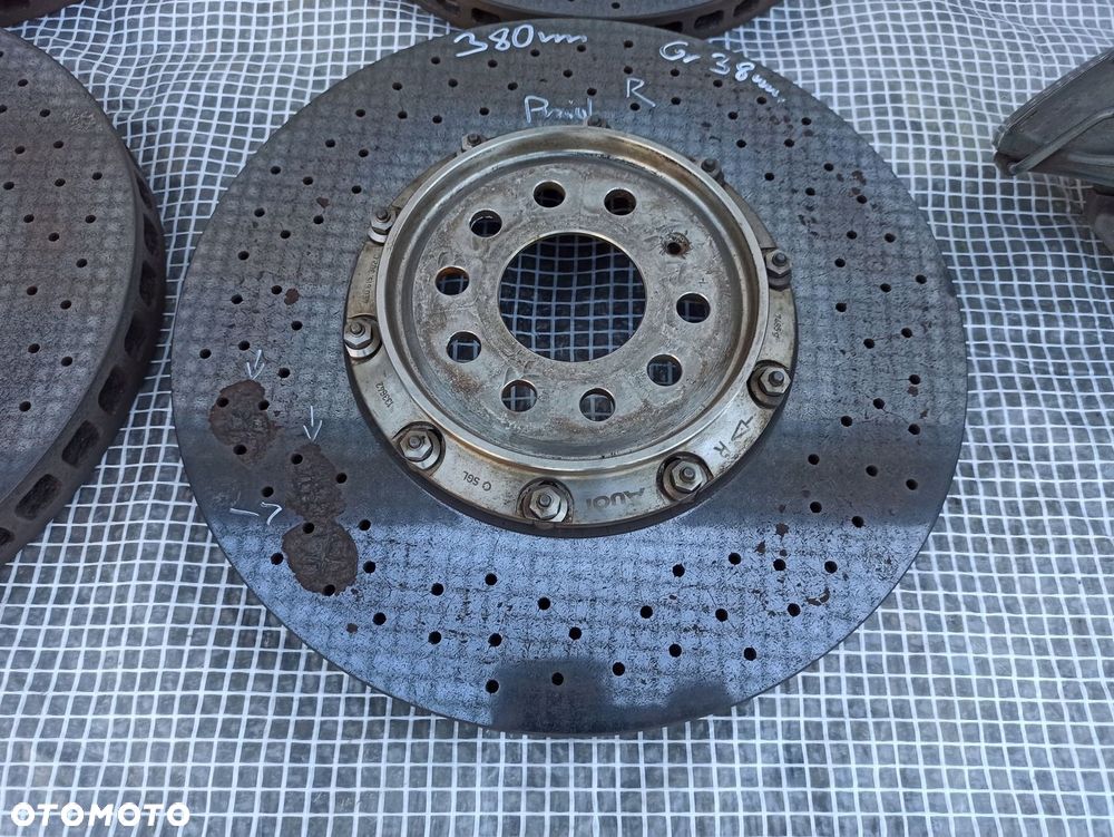 AUDI A8 S8 W12 D3 HAMULCE BREMBO KPL PRZÓD TYŁ CERAMIKA TARCZE ZACISKI - 5