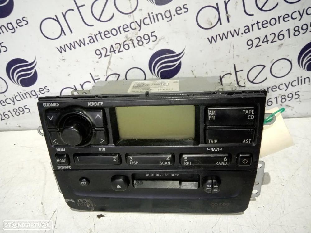 SISTEMA DE ÁUDIO RÁDIO CD TOYOTA AVENSIS BERLINA T22 - 1