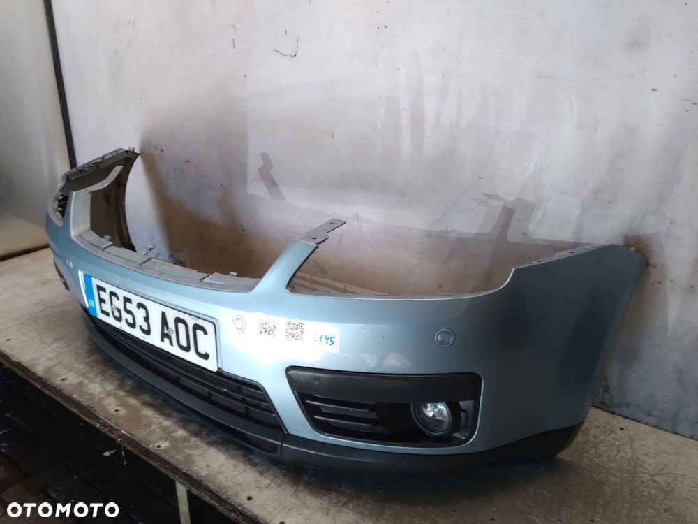 ^ ZDERZAK PRZÓD PRZEDNI DO FORD FOCUS C-MAX Z3 BŁĘKITNY PDC CZUJNIKI HALOGENY - 2