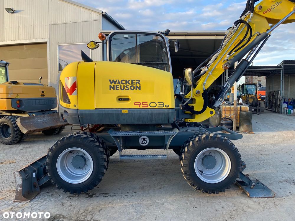 Wacker Neuson 9503 -2, PODPORY + PŁUG, 4000 MTH, 2 ŁYŻKI, DŁUŻSZY ZASIĘG, Z NIEMIEC, - 10
