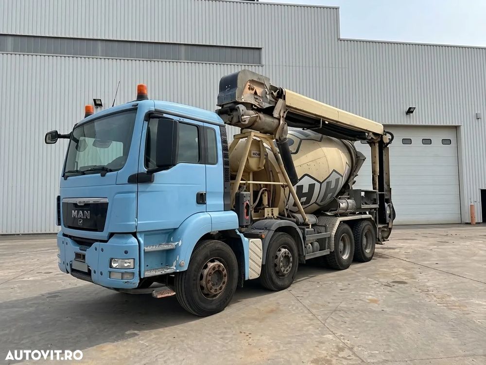 MAN TGS 41.480  8X4 Autobetonieră 9 mc cu banda transportoare - 1