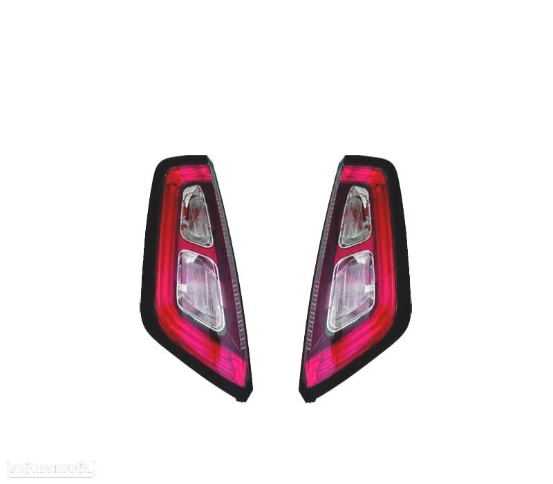 FAROLINS FIAT PUNTO EVO 09- LED QUADRO VERMELHO - 1
