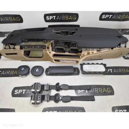 BMW G20 G21 SERIA 3 LIFT DESKA ROZDZIELCZA NITKA KONSOLA KOKPIT PULPIT PODUSZKI AIRBAG AIR BAG PASY KIT SET - 1