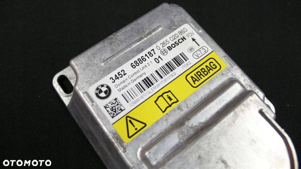 bmw f20 f30 f80 modul sensor poduszki airbag 6886187 - 2