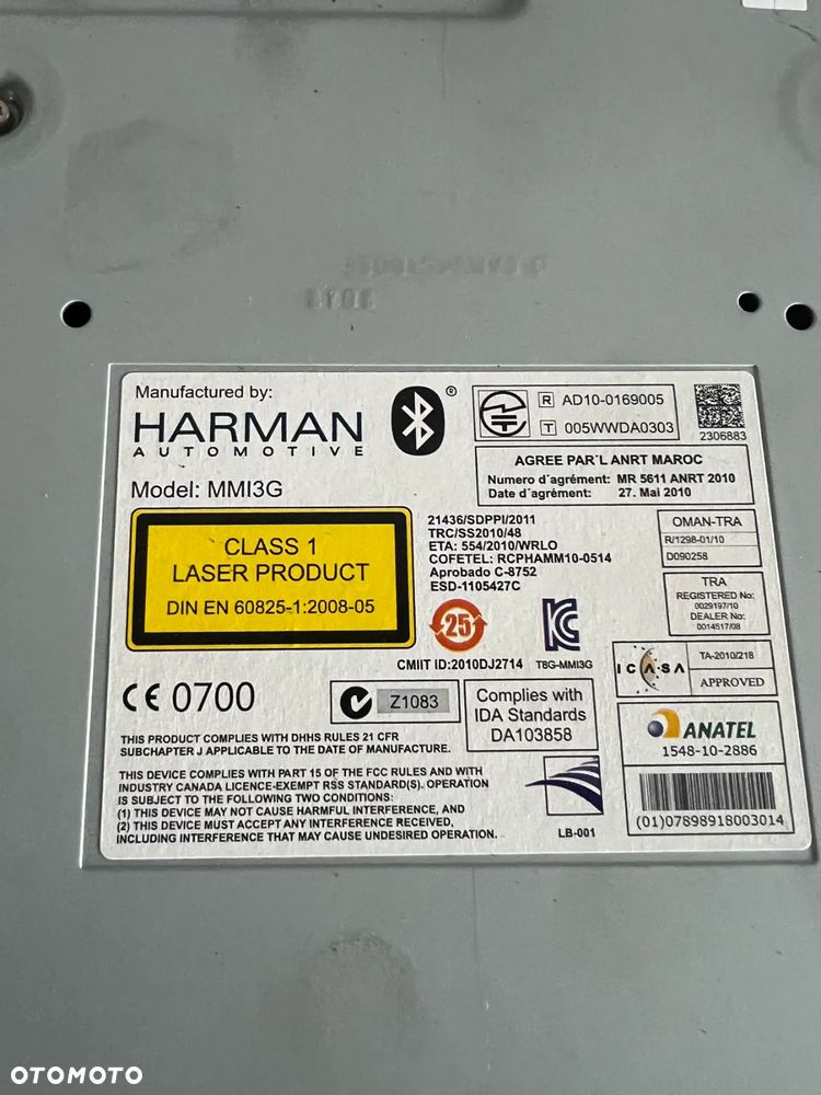 RADIO CZYTNIK NAWIGACJA MMI HARMAN AUDI A4 B8 LIFT A5 8T 8R2035666G - 2