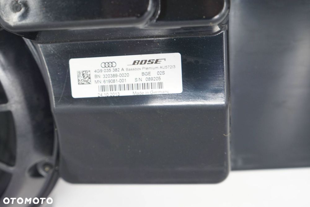 AUDI A6 C7 13R GŁOŚNIK GŁOŚNIKI ZESTAW WZMACNIACZ KOMPLET BOSE - 13
