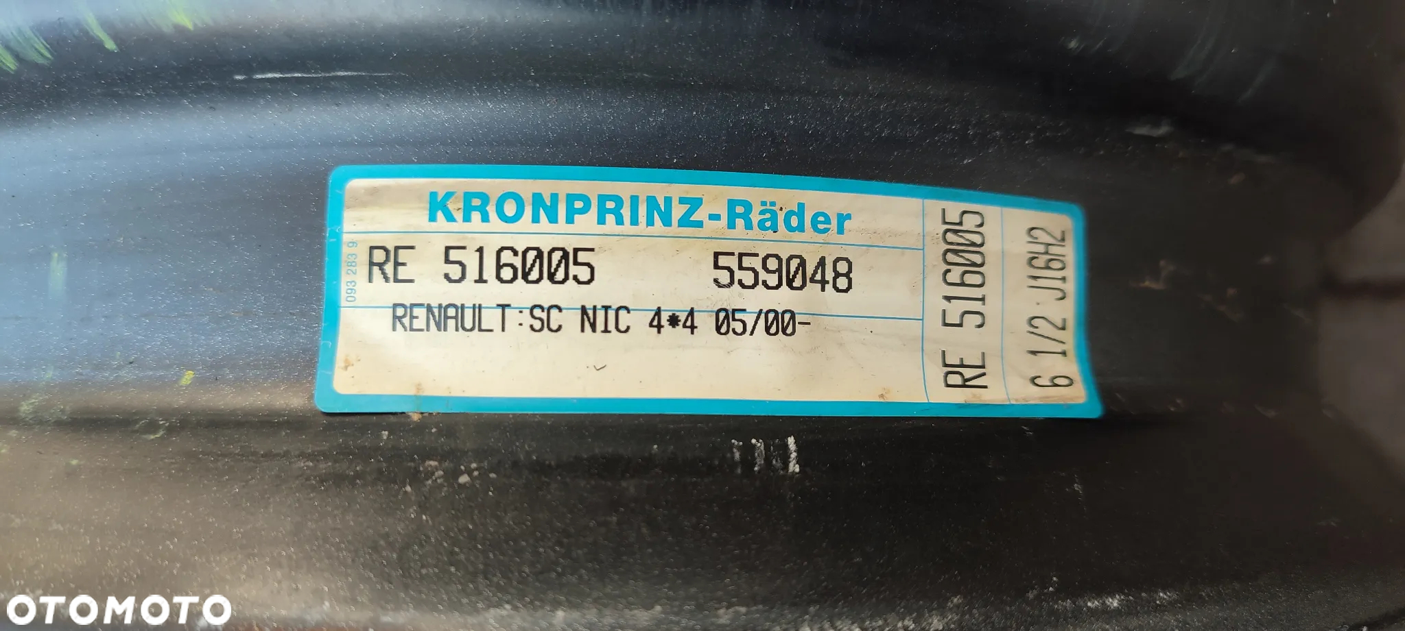 FELGI 5x108 6.5Jx16 CALI REANULT SCENIC Rx4 4x4 4 SZTUKI KOMPLET - 8