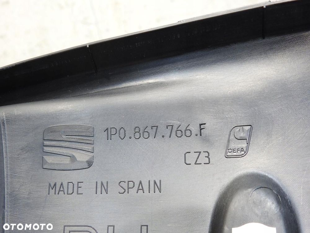 OSŁONA SŁUPKA KANAPY PRAWA SEAT LEON II 1P0867766F - 6