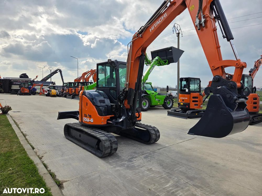 Hitachi ZX55, 5t, 2020, 2.189h, CUPLA RAPIDA HIDRAULICA+3 CUPE, senile cauciuc NOI, inst picon pe brate, inst rotire pe brate, LAMA NIVELARE, ad sapare 5m, latime 2m, ridica 3,2t, Aer cond, posibilitate leasing, STARE FOARTE BUNA-PROMOTIE 41.900 EUR+Tva - 7