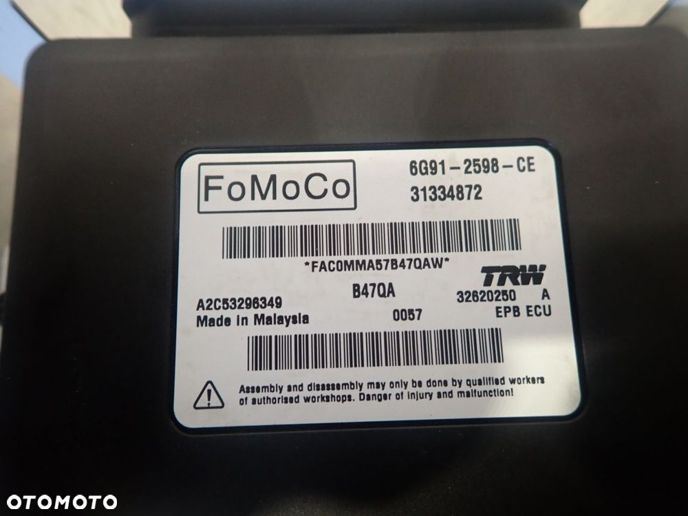 MODUŁ HAMULCA RĘCZNEGO VOLVO S60 II  6G91-2598-CE - 2