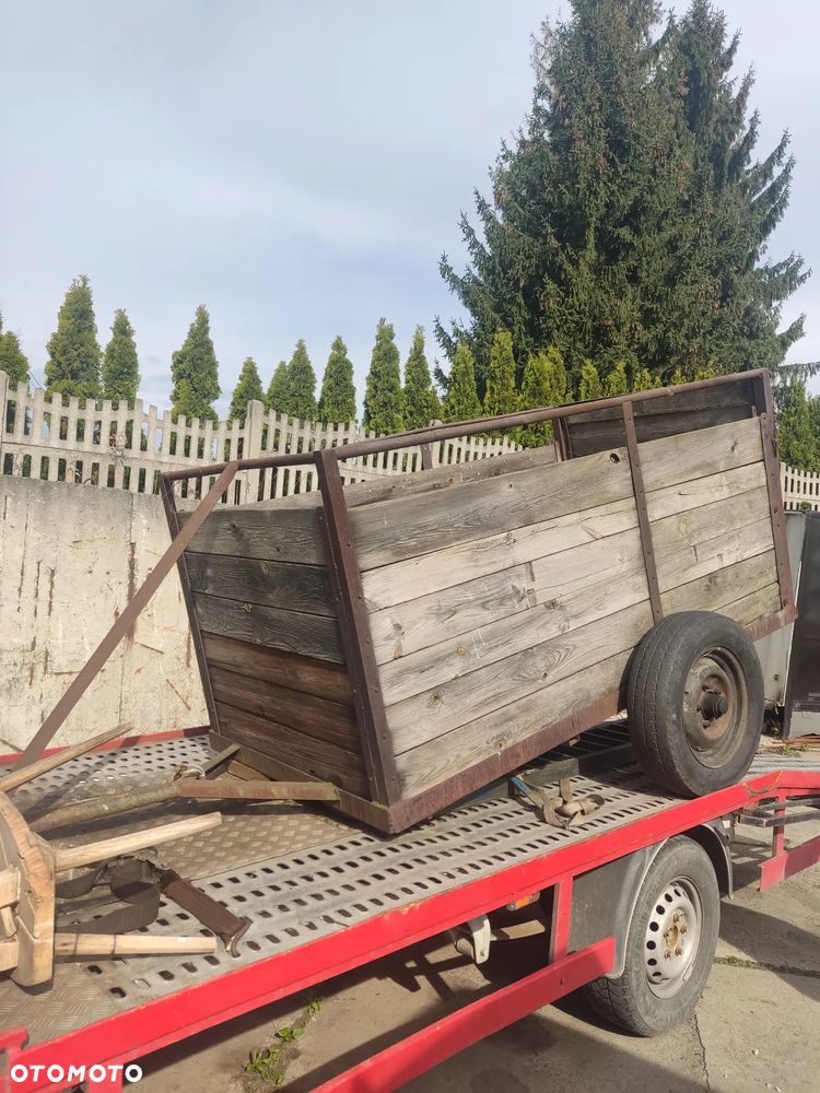 przyczepa rolnicza dwukółka wózek dwukołówka - 1