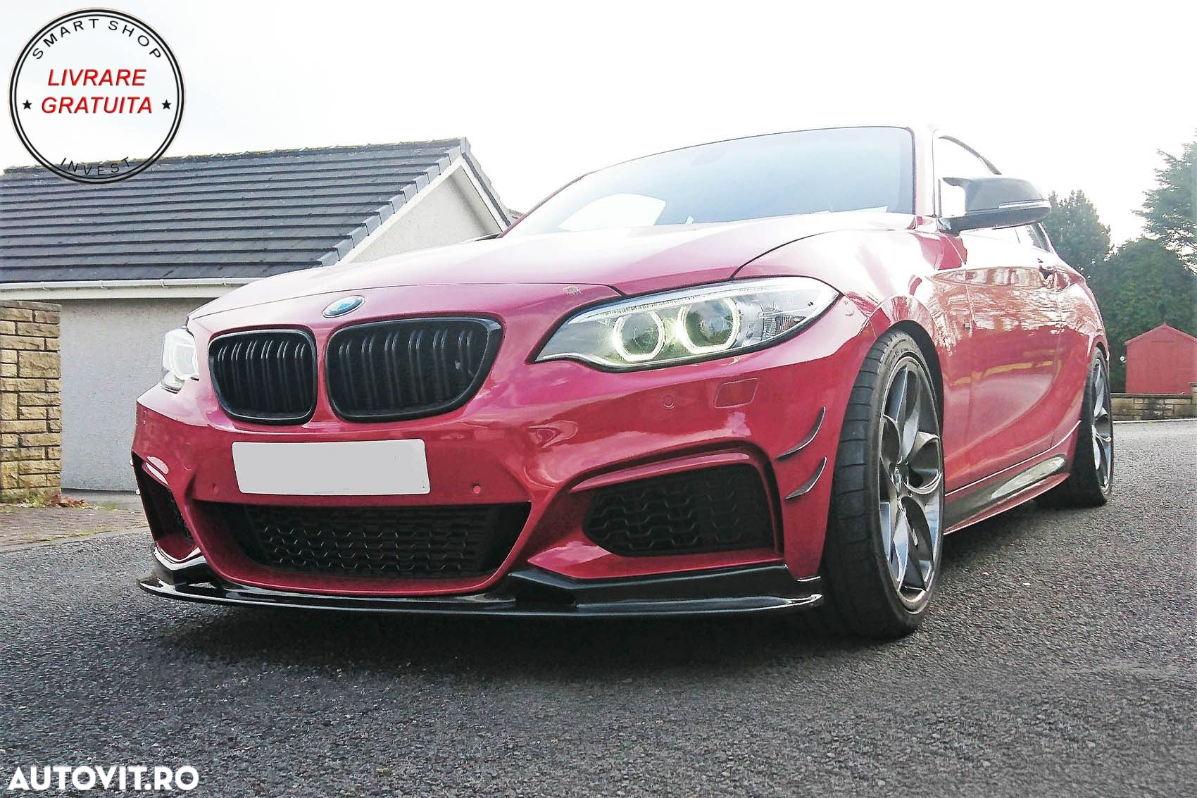 Grile Centrale BMW 2 Series F22 F23 F87 (2014-up) Negru Lucios M Design- livrare gratuita - 8