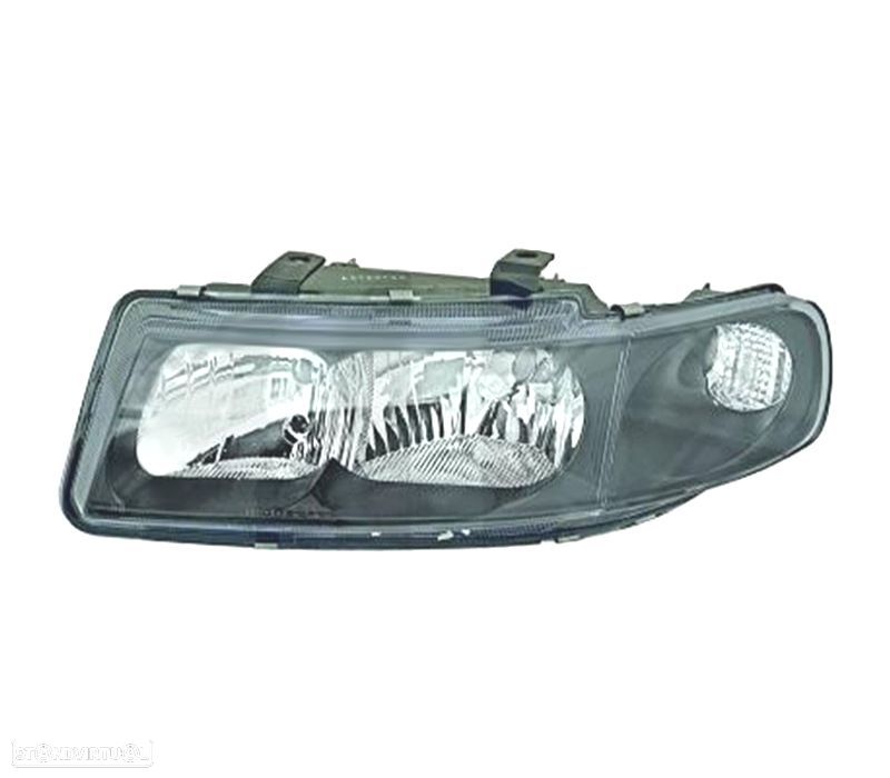 FAROL ESQ PARA SEAT LEON TOLEDO 99-05 FUNDO PRETO - 1