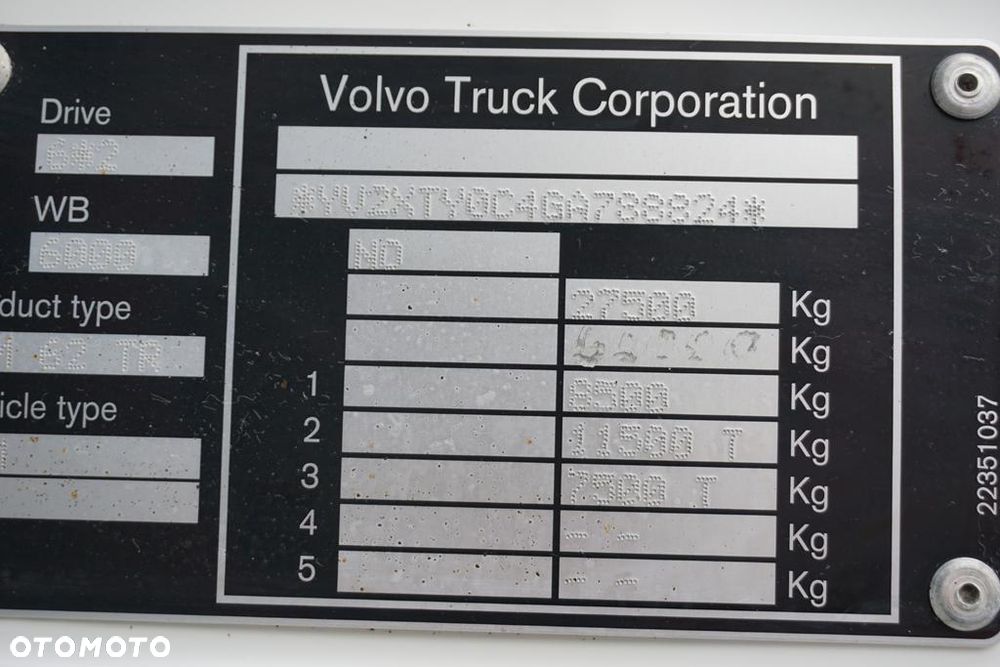 Volvo FM / 460 / E 6 / IZOTERMA + WINDA / 22 PALETY / DŁ 9,1 M / ŁAD. 14 345 KG - 11