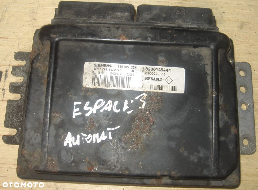 sterownik silnika ESPACE  2.0 16V 8200149444 RENAULT - 1