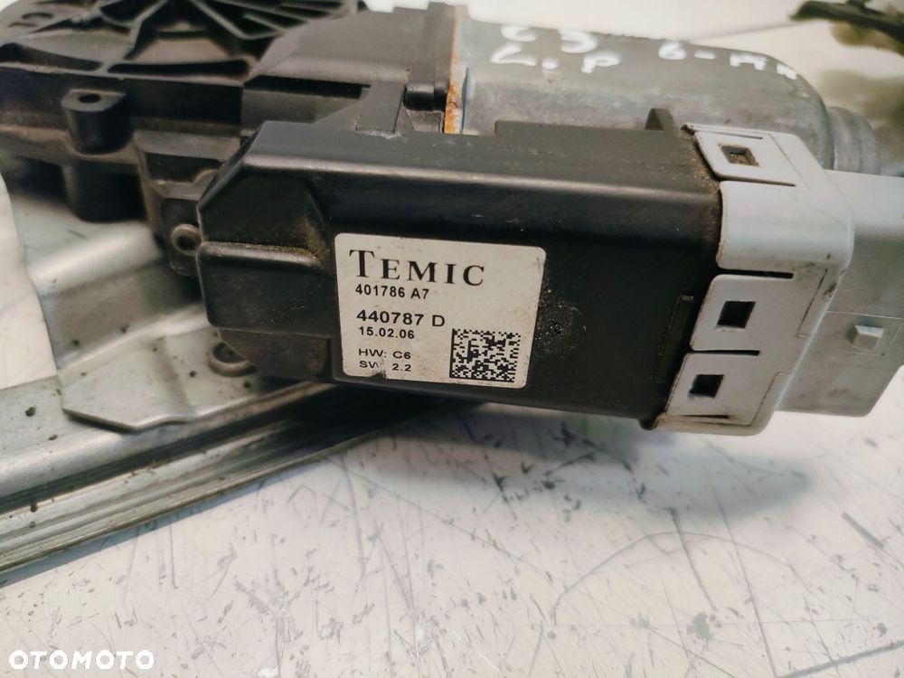 CITROEN C3 I 05- PODNOŚNIK MECHANIZM SZYBY LEWY PRZÓD 6-PIN - 4