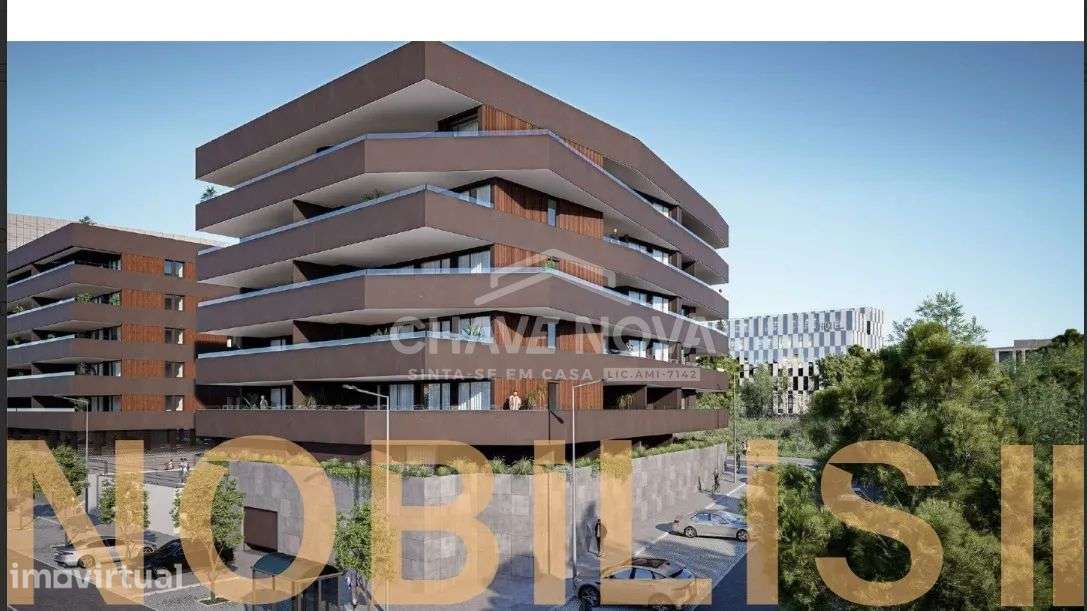 T2 Douro Nobilis II junto à linha do Metro VL8 e vista rio - Gaia - Grande imagem: 3/16
