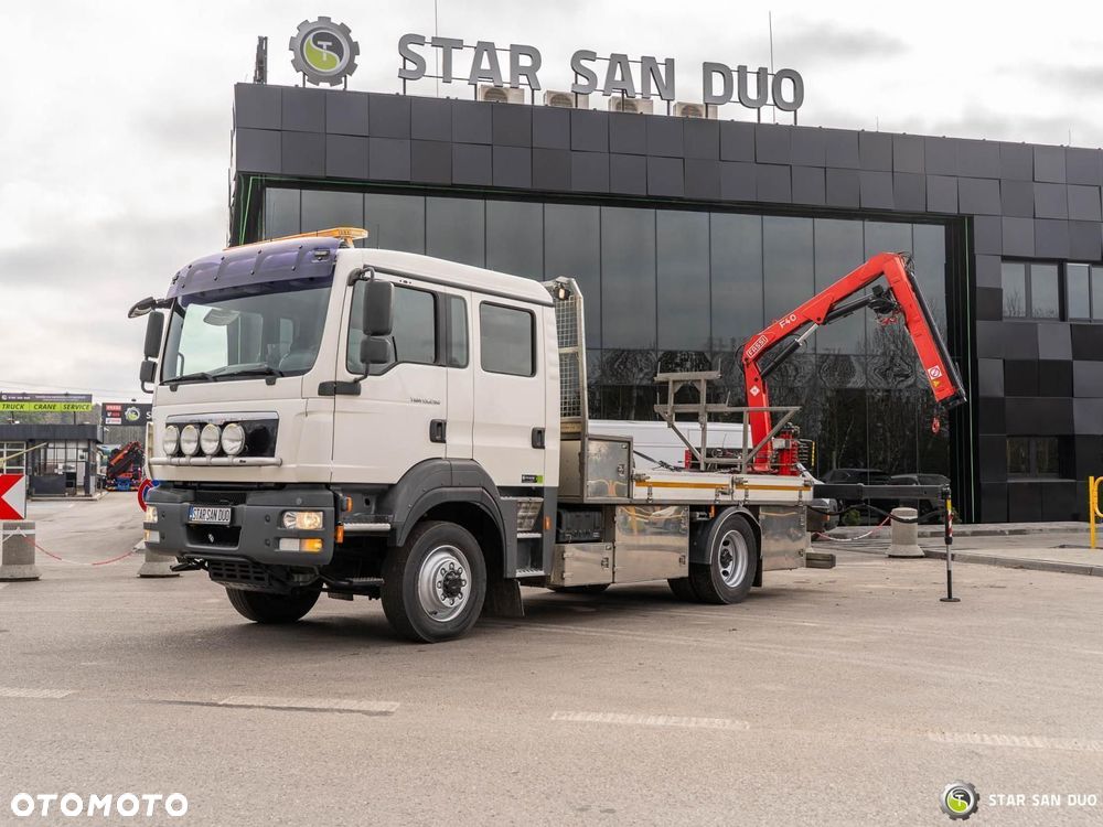 m Używany MAN TGM 13.290 4x4 BI FASSI F40B22 Żuraw Wciągarka