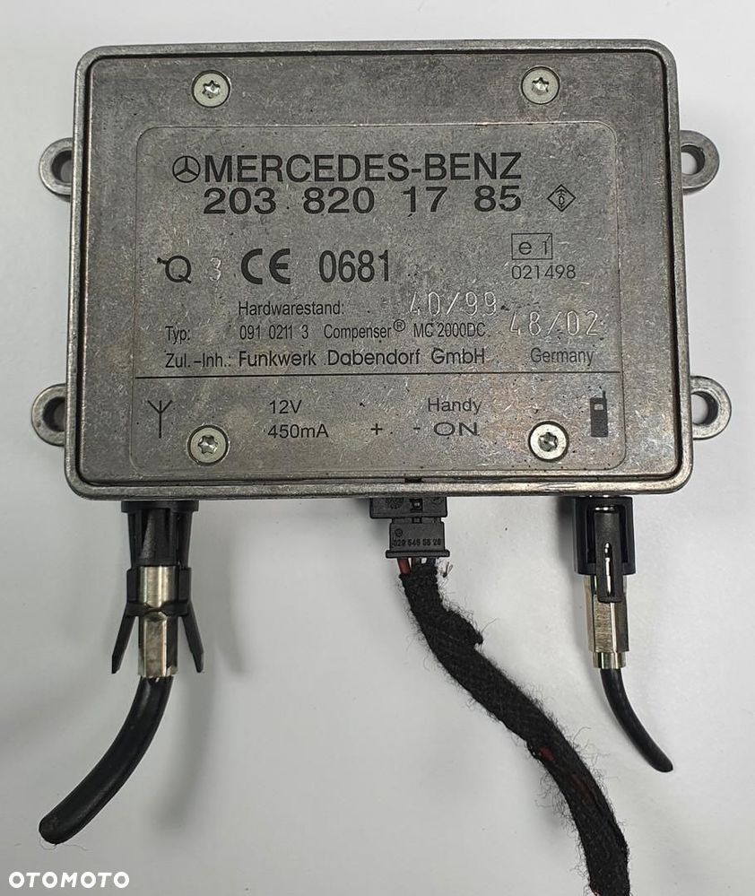 WZMACNIACZ ANTENY MERCEDES W220 2038201785 - 1
