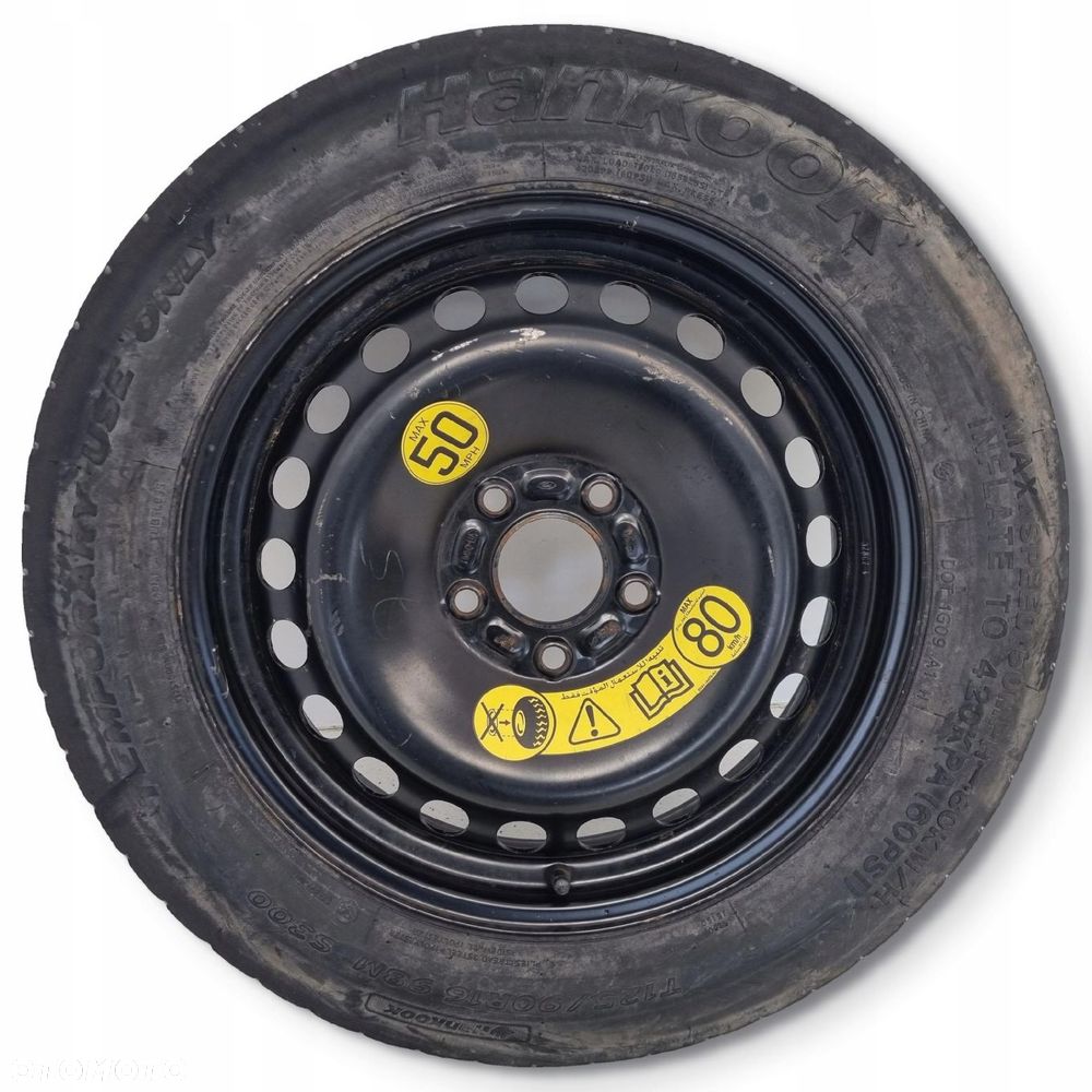 KOŁO DOJAZDOWE Ford Focus Mk3 C-Max II dojazdówka 125/90 R16 2160848 5x108 - 1