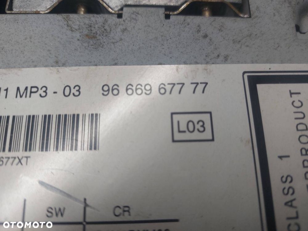 RADIO ODTWARZACZ CITROEN C4 I 9666967777 - 3