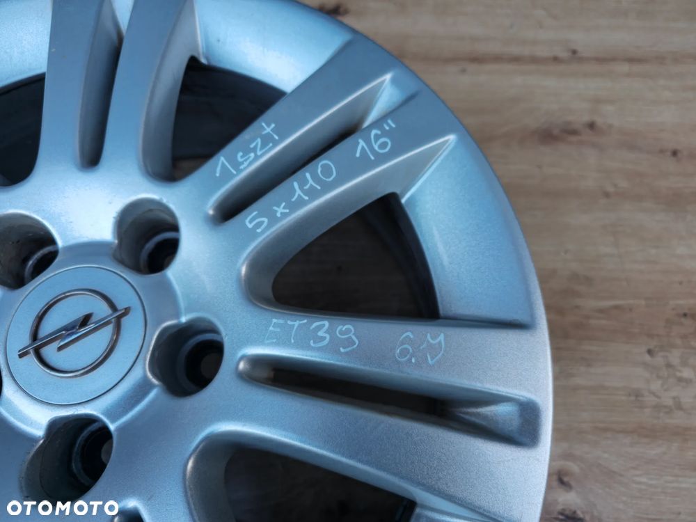 FELGA ALUMINIOWA SZTUKA OPEL ASTRA H ZAFIRA B VECTRA C SIGNUM 16 CALI 6.5J 5X110 ET39 0P026 - 2