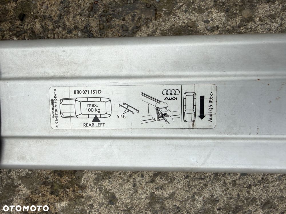 AUDI Q5 SQ5 80A 17-2024 BAGAŻNIK DACHOWY BELKI 80A860019 Thule - 5
