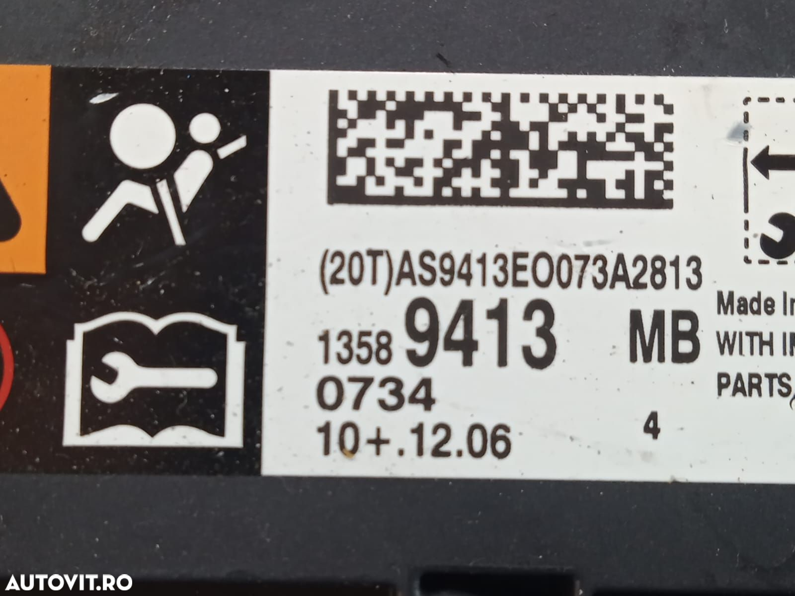 Modul calculator airbag 13589413 Opel Zafira C [2012 - 2016] 1.6 cdti - 2