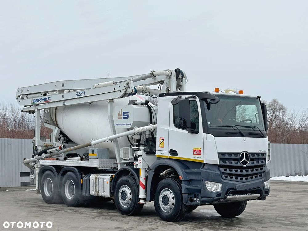 Mercedes-Benz AROCS 3743 * POMPA DO BETONU 25 m + PILOT * STAN BDB / 8x4 - 1