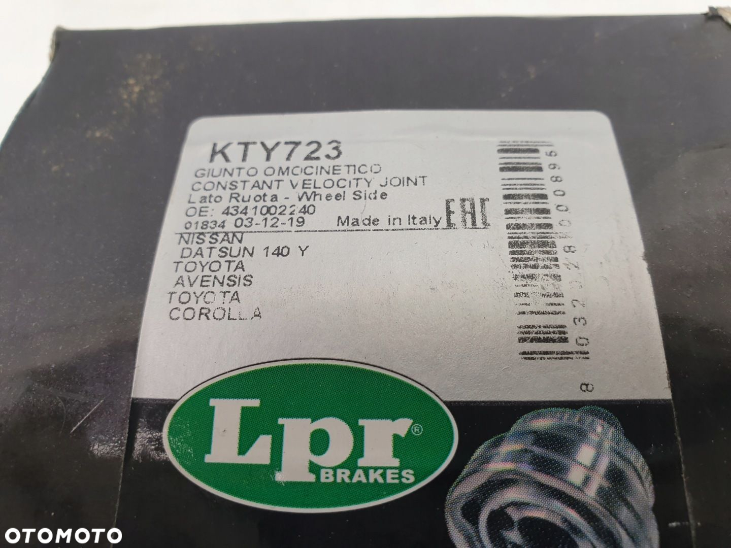Avensis II T25 1.6 VVTI PRZEGUB ZEWNĘTRZNY KTY723 - 2