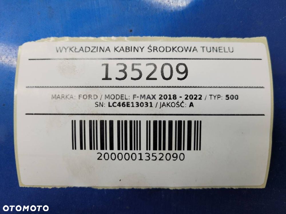 WYKŁADZINA PODŁOGA KABINY ŚRODKOWA TUNELU FORD F-MAX 500 LC46E13031 - 8