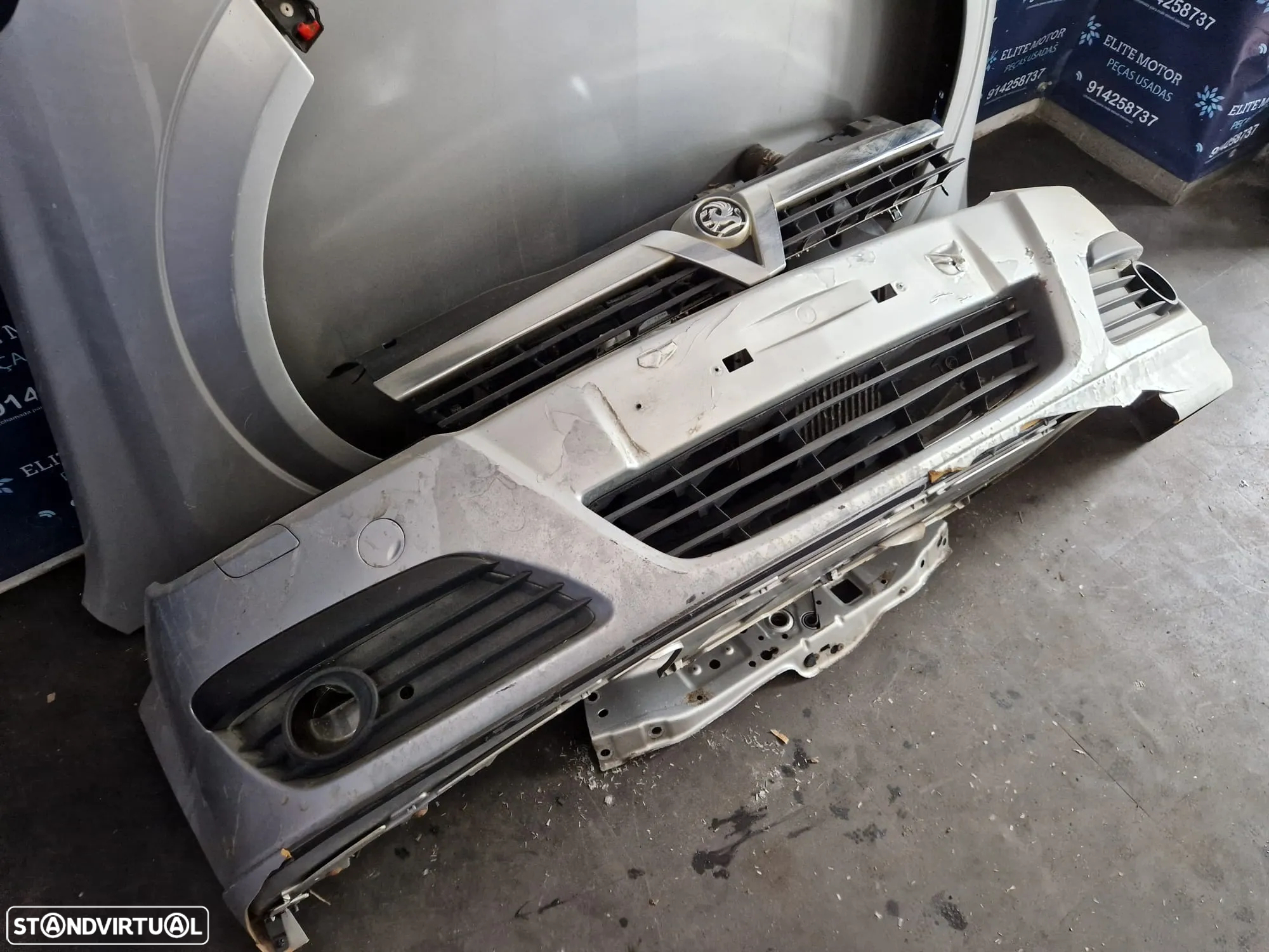Frente completa usada OPEL ASTRA H CDTI capot parachoques guardalamas oticas - 6