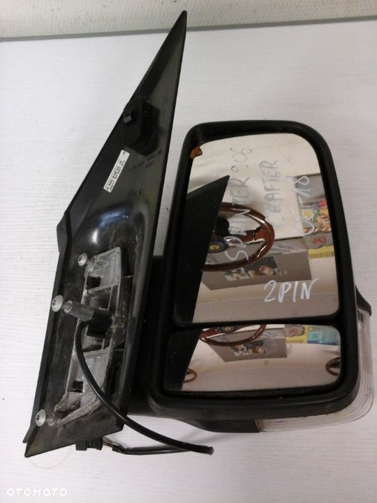 LUSTERKO PRAWE MERCEDES SPRINTER CRAFTER 06-18 MANUALNE Z MIGACZEM 2 PIN - 1