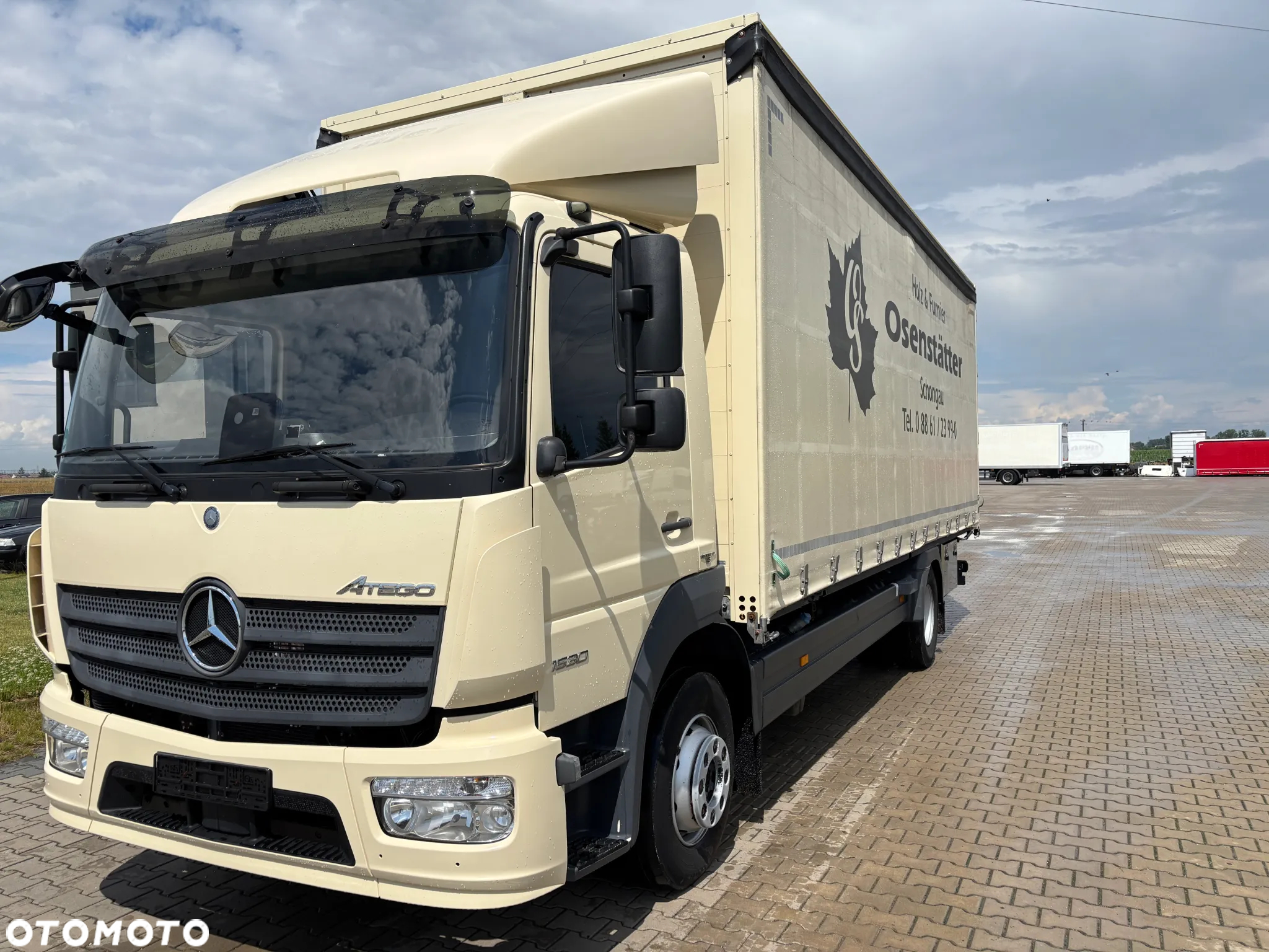 Mercedes-Benz ATEGO 1530 15 T DMC , firanka , możliwość windy, z Niemiec, klimatyzacja - 2