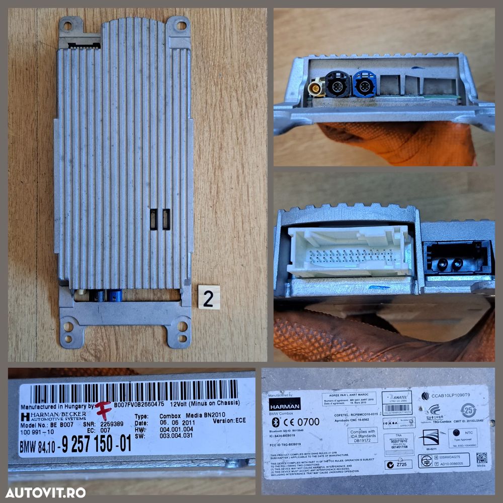 Modul Combox bluetooth modul telematic calc senzori parcare PDC ECU mulf 2 BMW Seria 1 2 3 4 5 6 7 x3 x5 x6 z4 F E - 3