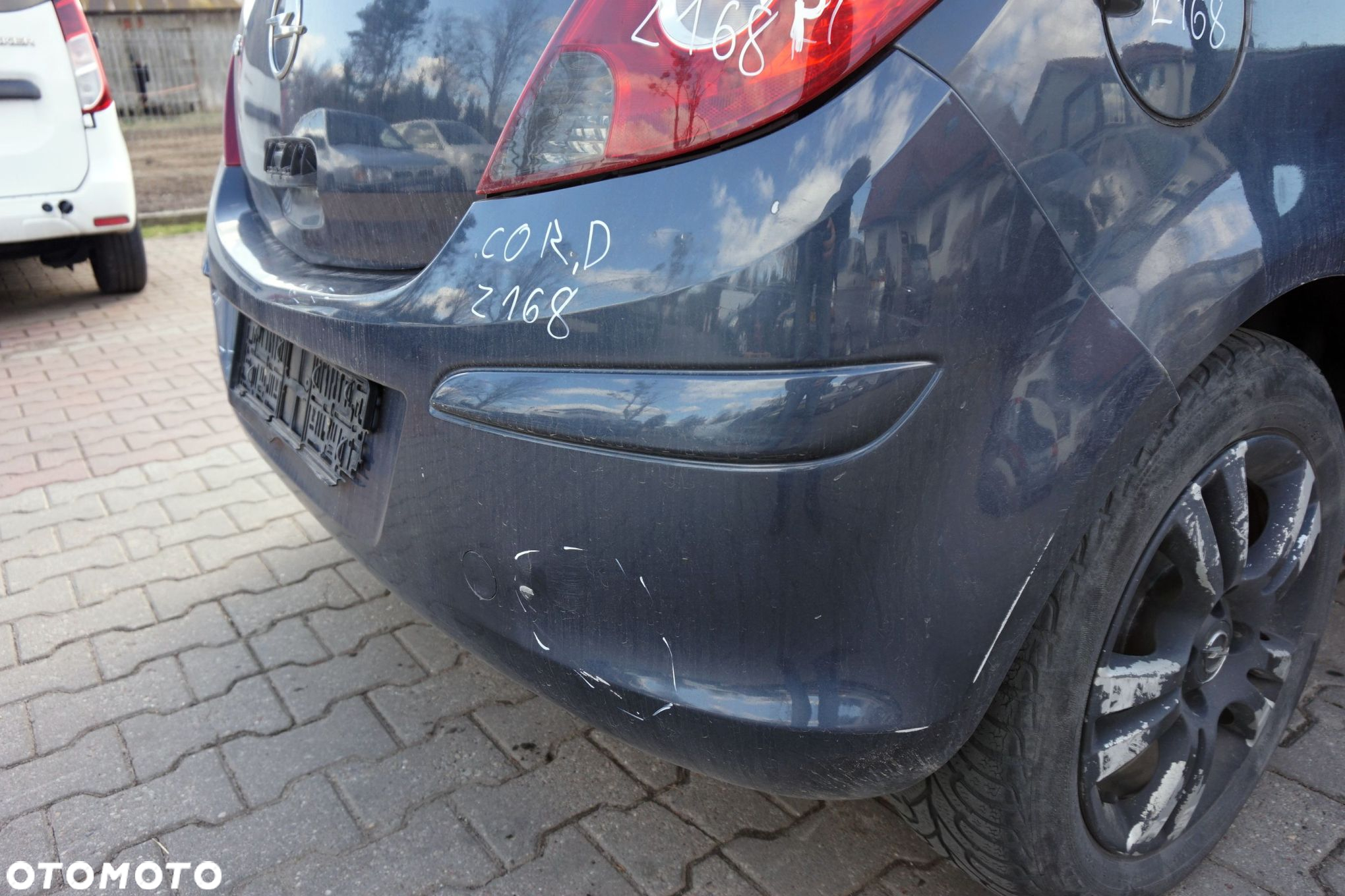 ZDERZAK TYLNY CORSA D IV 3D HB Z168  SZARY OPEL 2006-2011 - 4
