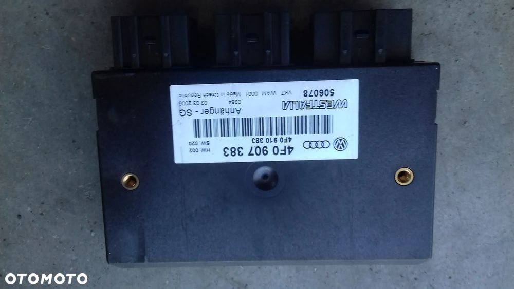 sterownik moduł haka holowniczego 4F0907383 A6 C6 3.2 FSI AUK - 1
