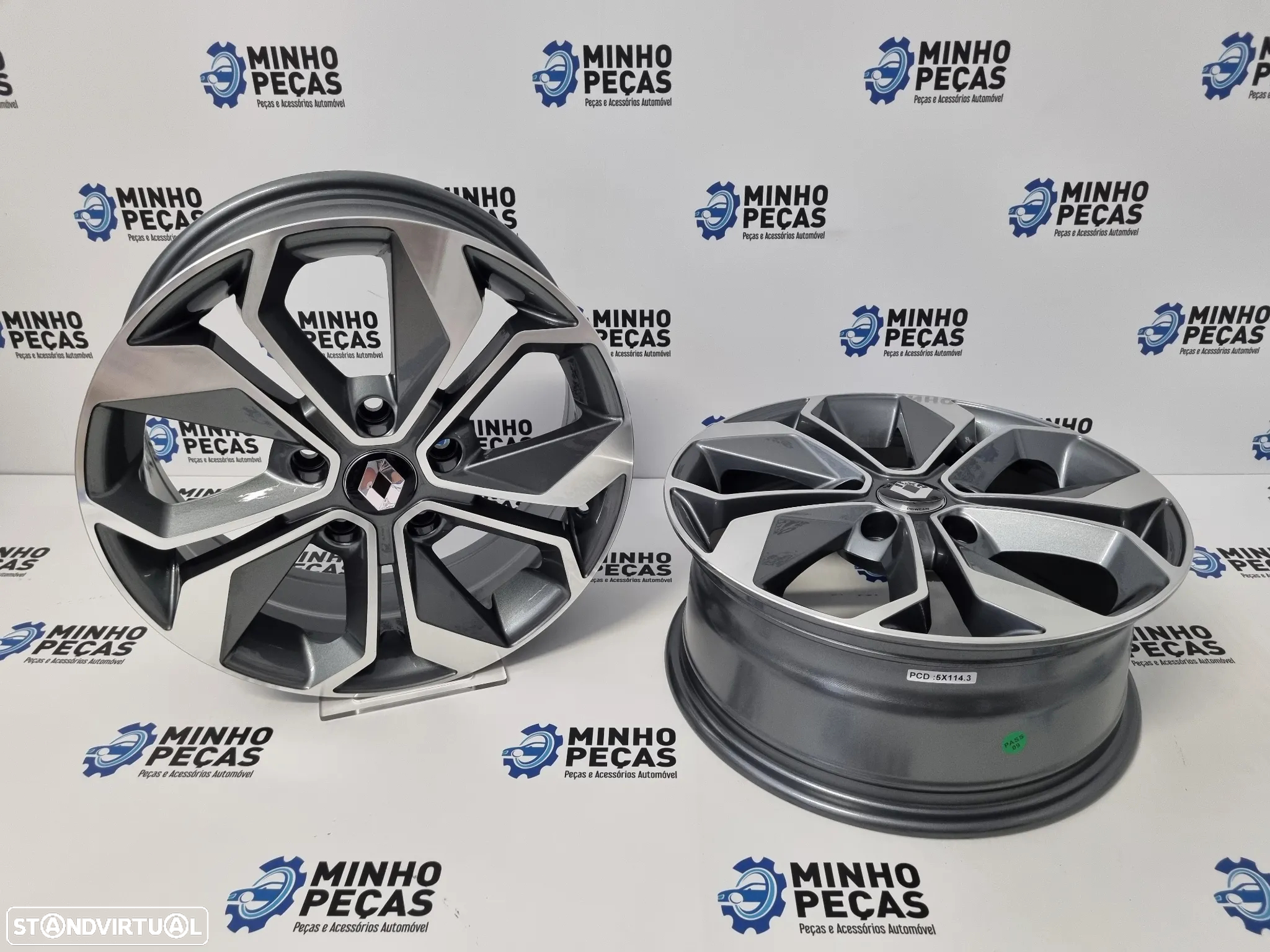 Jantes Renault Megan 4 GT LINE em 16 GunMetal (5x114.3) - 4