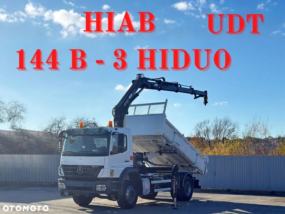 Mercedes-Benz AXOR 1833 * WYWROTKA 4,40 m * HIAB 144 B - 3 HIDUO + PILOT - 1