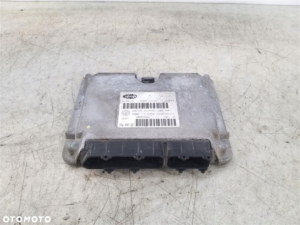 Komputer sterownik silnika Fiat Panda 2003-2013 PRZED LIFT 51793116 - 1