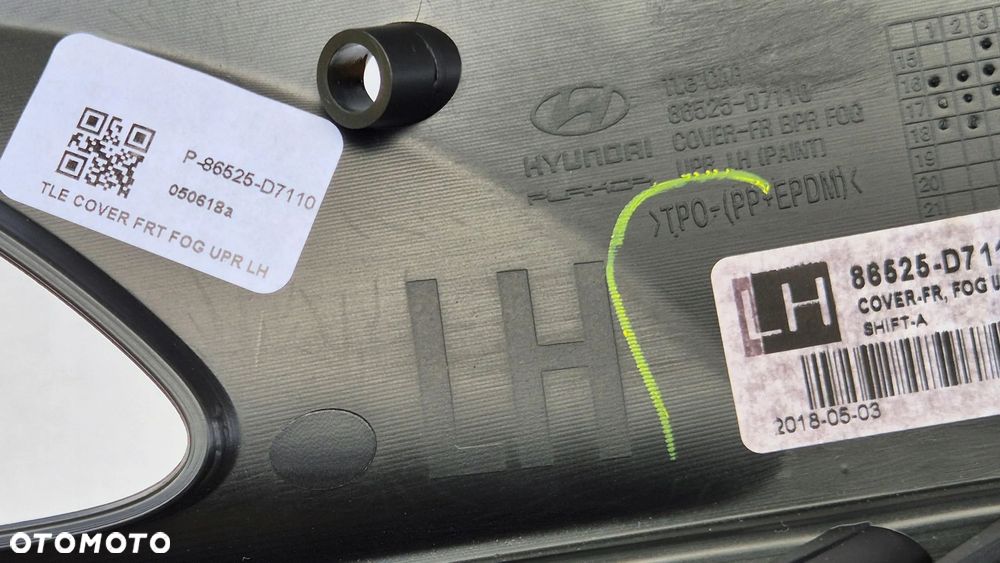 Kratka zderzak Ramka halogenu LEWA Hyundai Tucson III OE 86525-D7110 POŁYSK - 11