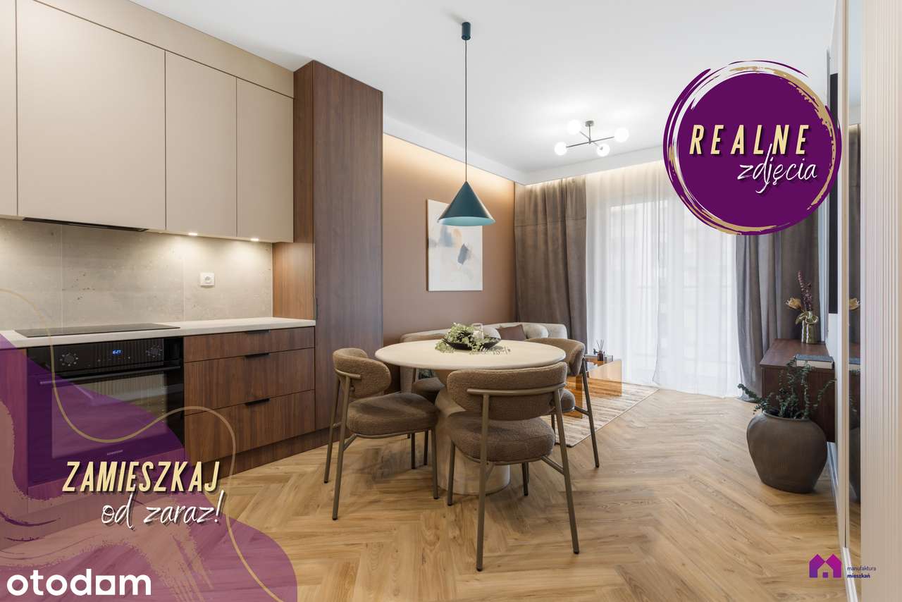 Przepiękny CZEKOLADOWY apartament z PRZESZKLONYM balkonem
