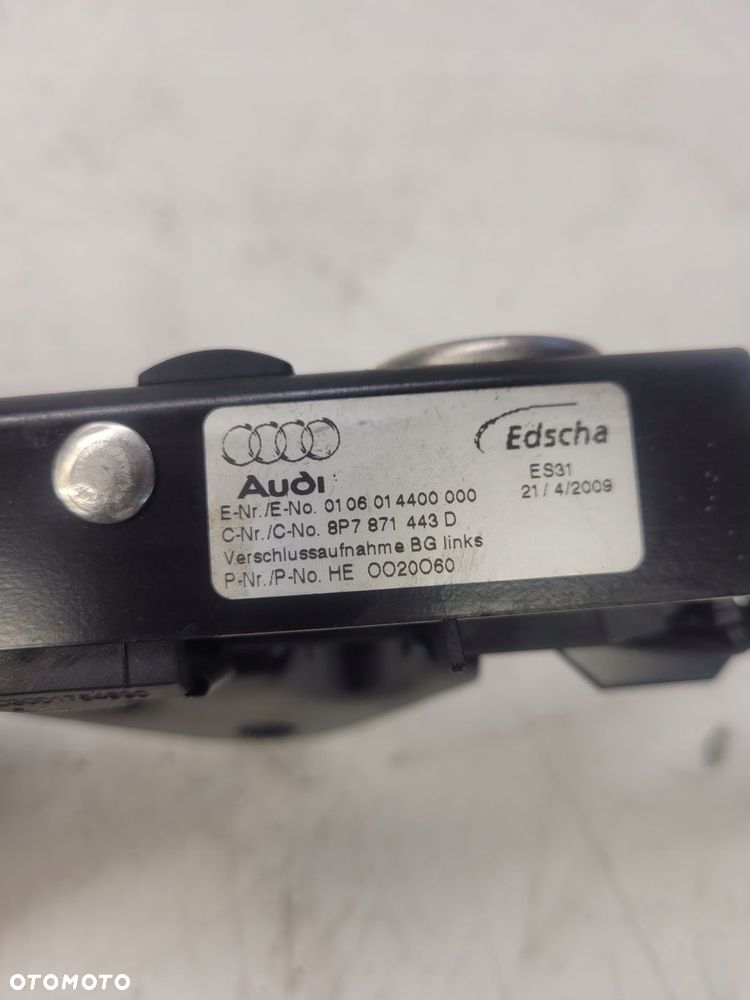ZAMEK RYGIEL DACHU AUDI A3 8P CABRIO 8P7871443D - 4