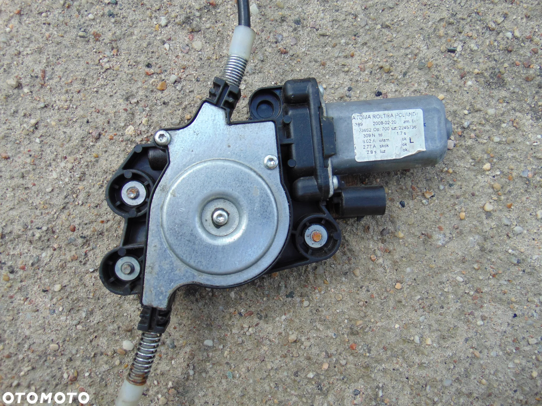 Podnośnik mechanizm szyby kierowcy lewy przód przedni Fiat Panda 2 II 03-12r - 5