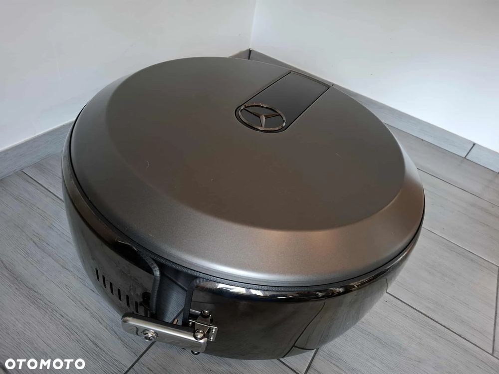 OSŁONA KOŁA ZAPASOWEGO DEKIEL MERCEDES G KLASA W463 OBUDOWA OBEJMA ZŁOTY CHROM IDEALNY STAN - 5