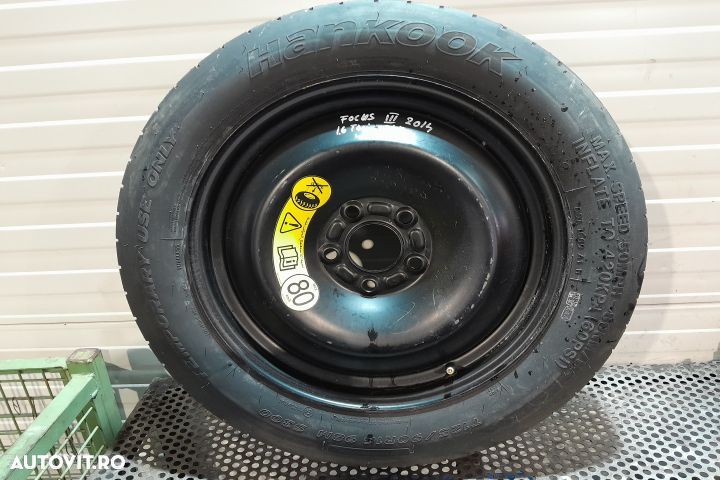 Janta tabla cu anvelopa 16 125/90 R16 Ford Focus 3 [2011 - 2015] wago - 1